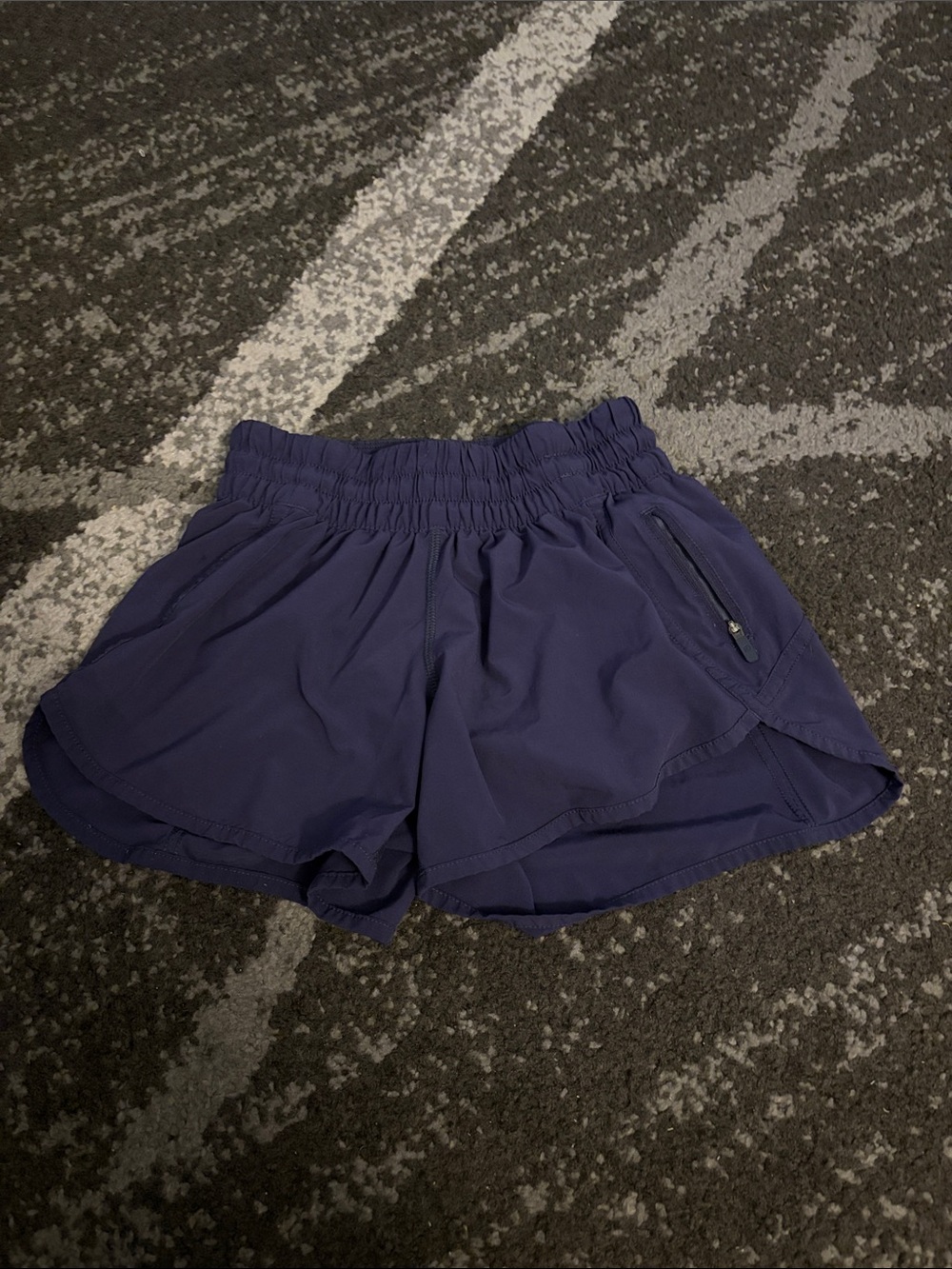 lululemon athletica Deep Navy Athletic Shorts with Zip Pocket